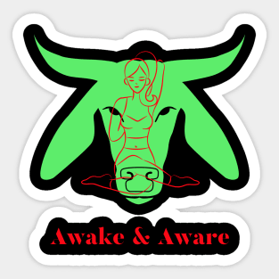 Awake & Aware Sticker